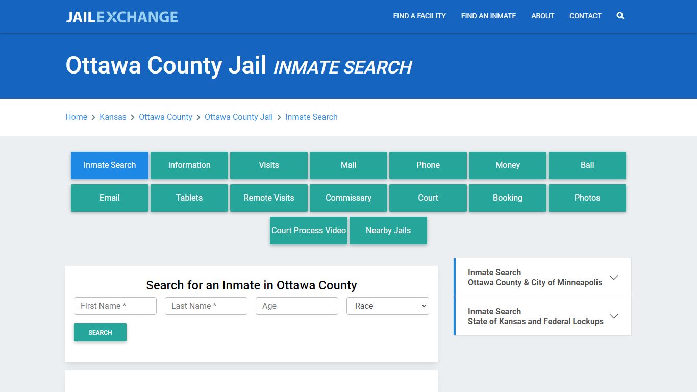 Ottawa County Jail, KS Inmate Search: Roster & Mugshots - Jail Exchange